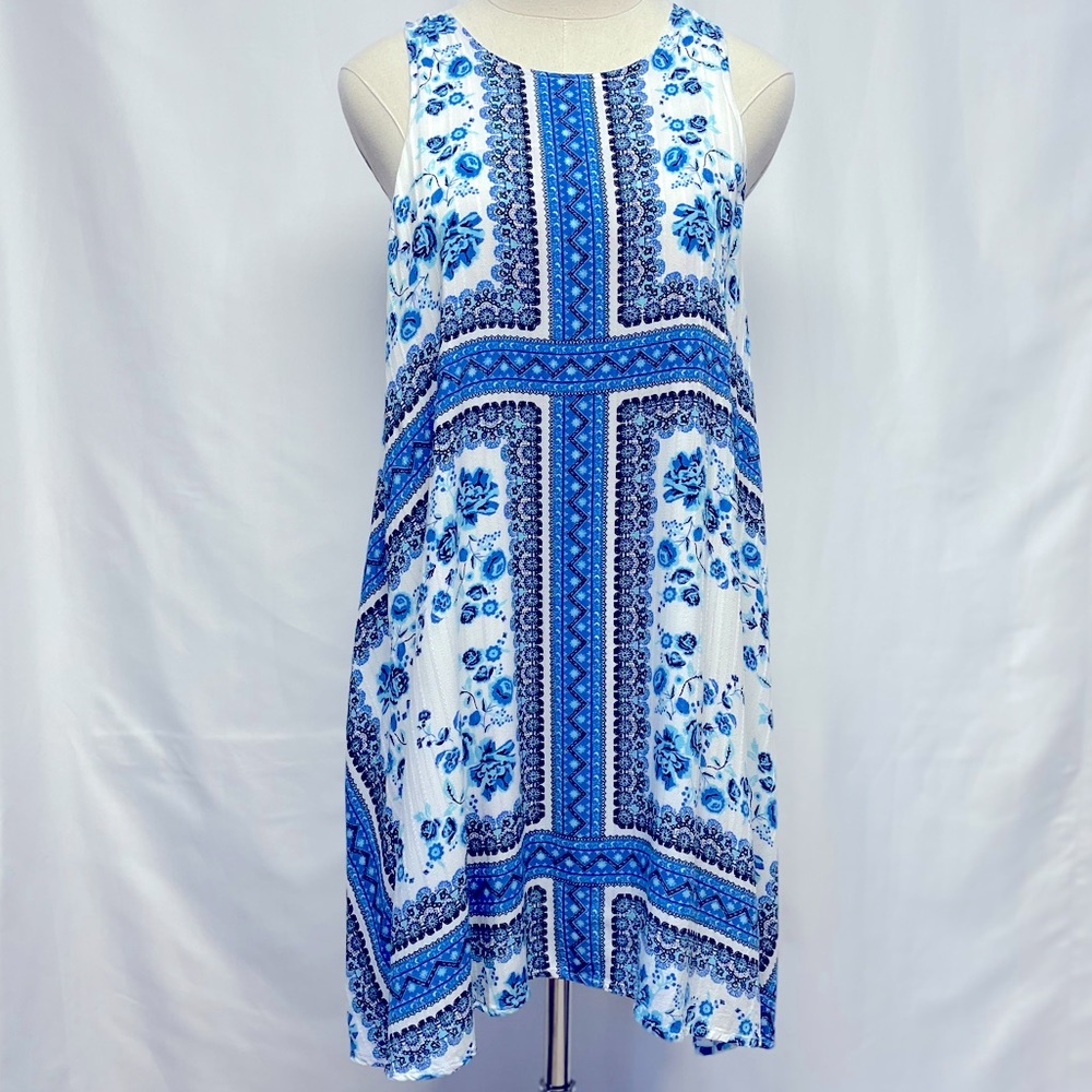 Lulu’s Floral Bandana Print Sleeveless Dress Sz S